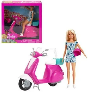 Mattel Barbie Doll and Scooter