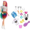 Mattel Barbie Leopard Rainbow Hair Doll