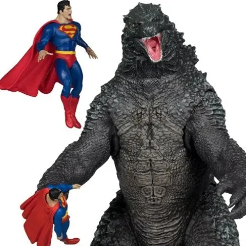 McFarlane Toys DC Multiverse Superman vs. Godzilla Megafig Justice League vs. Godzilla vs. Kong Action Figure 2-Pack