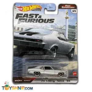 Mattel Fast & Furious Hot Wheels Premium Vehicle 2021 - 4/5 '70 Chevy Nova SS