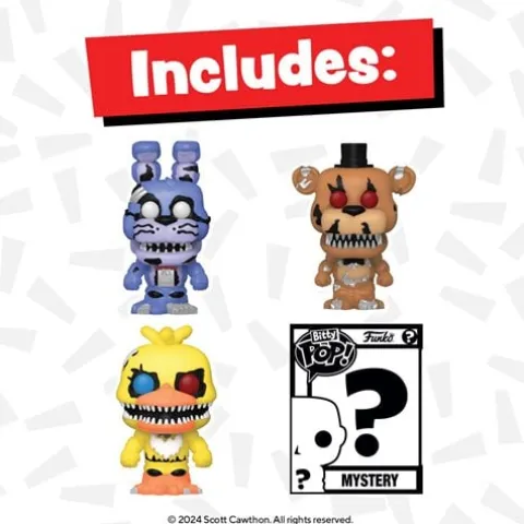 Funko Five Nights at Freddy's Bitty Pop! Mini-Figure 4-Pack - Select Set(s)