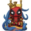 Funko 724 - Marvel Heroes - King Deadpool on Throne Deluxe Pop! Vinyl Bobble Head - PX