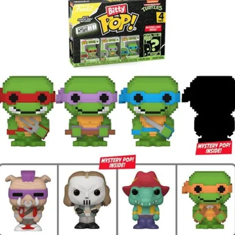 Funko Bitty Pop! Teenage Mutant Ninja Turtles Comics Mini-Figure 4-Pack - Select Set(s)