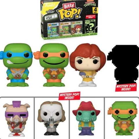 Funko Bitty Pop! Teenage Mutant Ninja Turtles Comics Mini-Figure 4-Pack - Select Set(s)