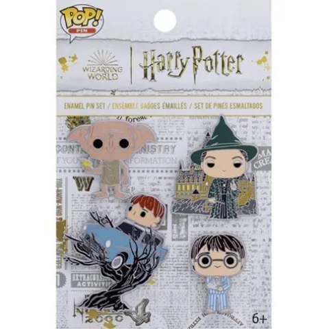 Funko Harry Potter and the Chamber of Secrets 20th Anniversary Enamel Pin 4-Pack Set