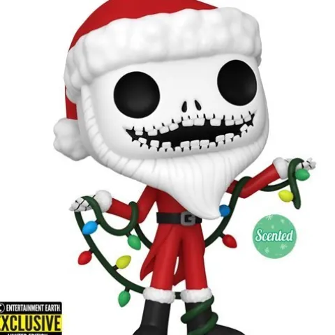 Funko Pop! 1383 - Nightmare Before Christmas 30th Anniversary Santa Jack Scented Vinyl Figure - Entertainment Earth Exclusive