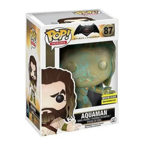 Funko Pop! 87 Pop Heroes - Batman v Superman - Aquaman Patina Vinyl Figure