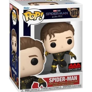 Funko Pop! 1073 Spider-Man: No Way Home - Unmasked Spider-Man Black Suit Vinyl Figure - AAA Anime Exclusive