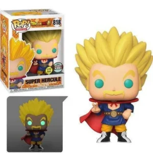 Funko Pop! Animation 818 Dragon Ball Z - Super Saiyan Hercule GITD Specialty Series vinyl fig