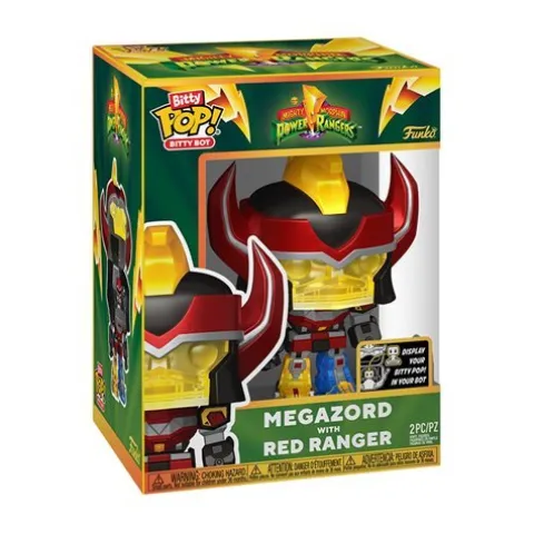 Funko Pop! Bitty Bot Mighty Morphin Power Rangers Megazord with Red Ranger Vinyl Figure