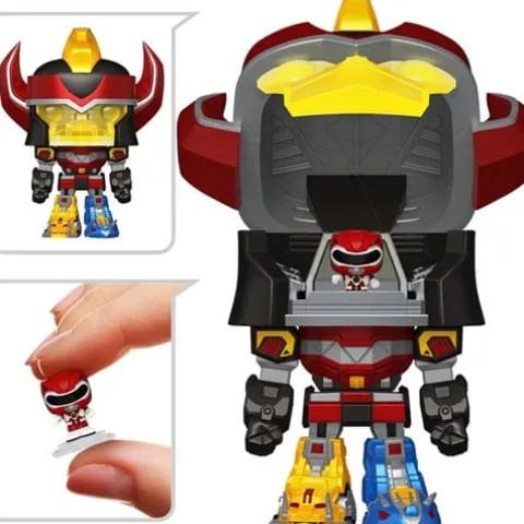 Funko Pop! Bitty Bot Mighty Morphin Power Rangers Megazord with Red Ranger Vinyl Figure