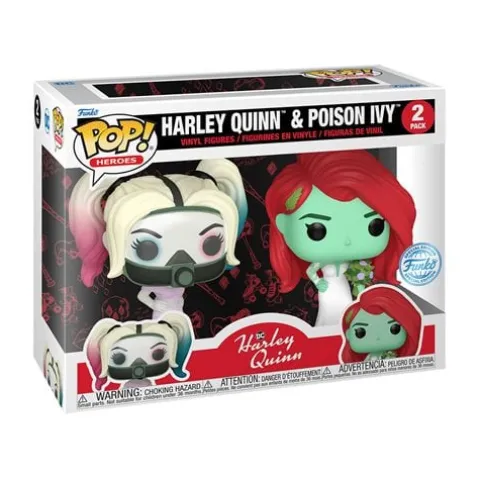 Funko Pop! Harley Quinn and Poison Ivy Wedding Vinyl Figure 2-Pack - Entertainment Earth Exclusive