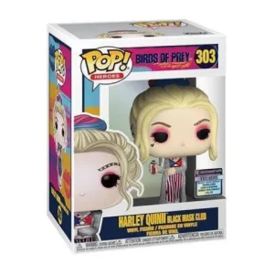 Funko Pop! Heroes 303 Birds of Prey Harley Quinn Black Mask Club w/ Collectible Card - EE Exclusive