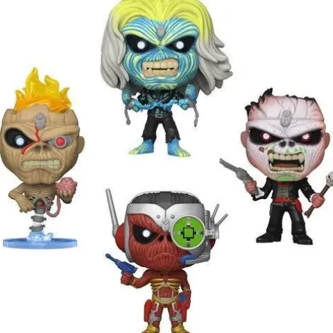 Funko Pop! Iron Maiden - Eddie 4 Pack Glow in the Dark Box Set - AE Exclusive