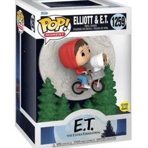 Funko Pop! Moment 1259 E.T. 40th Anniversary - Elliott & E.T. Glow-in-the-Dark Vinyl Figure
