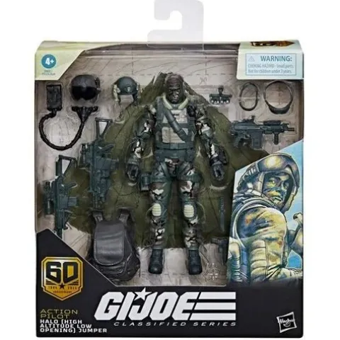 Hasbro G.I. Joe Classified Series 60th Anniversary 6-Inch Action Pilot HALO Jumper Action Figure