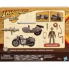Hasbro Indiana Jones Worlds of Adventure Indiana Jones with Motorcycle and Sidecar Action Figure Set