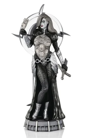 Dynamite Entertainment Joseph Linsner Dawn Statue (Black & White Variant)