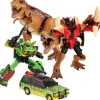 Hasbro Jurassic Park Transformers Mash-Up Tyrannocon Rex and Autobot JP93 Set