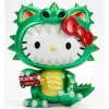 Kidrobot Sanrio Hello Kitty Kaiju Cosplay Metallic Green 8-Inch Vinyl Figure