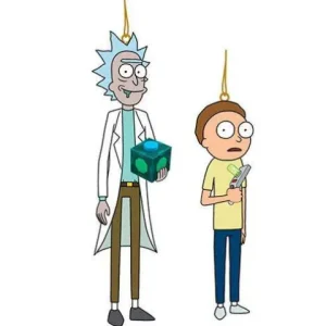 Kurt S. Adler Kurt Adler - Rick and Morty Blowmold Figural Ornament - set of 2