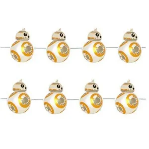 Kurt S. Adler Kurt Adler - Star Wars - BB-8 - LED Fairy Mini Light Set - 20 lights 8.4 FT