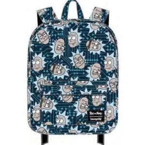 Loungefly Rick and Morty Computer Chip Rick Nylon Backpack