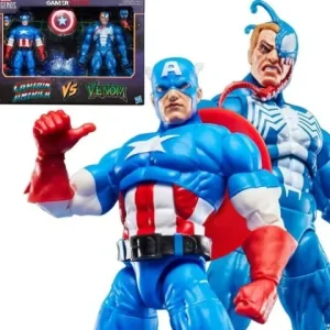 Hasbro Marvel Legends Series Gamerverse Captain America vs. Venom 6-Inch Action Figures