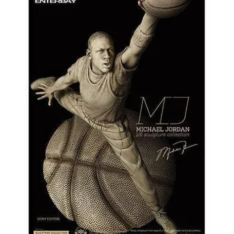Enterbay Michael Jordan 1:6 Scale Sculpture Collection Ivory Edition Statue