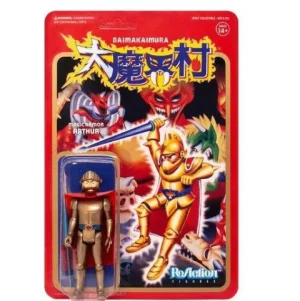 Super7 Ghosts N Goblins Reaction Figure - Arthur With Armor (Gold)(Japanese)