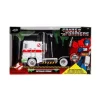 Jada Toys Transformers G1 Optimus Prime Big Rig with Ghostbusters Ecto-1 Graphics 1:24 Scale Die-Cast Metal Vehicle