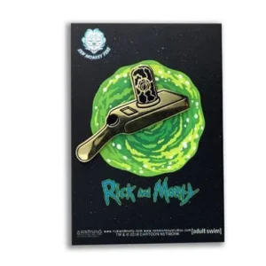 Zen Monkey Studios Zen Monkey: Golden Portal Gun - Rick and Morty Enamel Pin