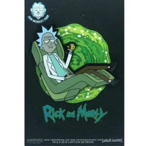 Zen Monkey Studios Zen Monkey: Rick's Hover Chair(SEASON 4 EPISODE 3) - Rick and Morty Enamel Pin