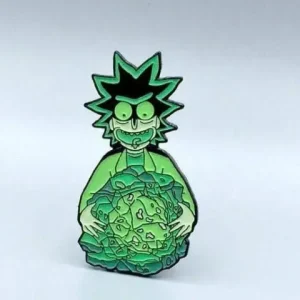 Zen Monkey Studios Zen Monkey: Rick's Isotope - Glow In The Dark - Rick and Morty Enamel Pin