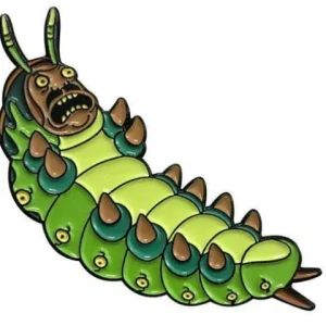 Zen Monkey Studios Zen Monkey: **SEASON 4 EPISODE 1** Goldenfold Caterpillar - Rick and Morty Enamel Pin
